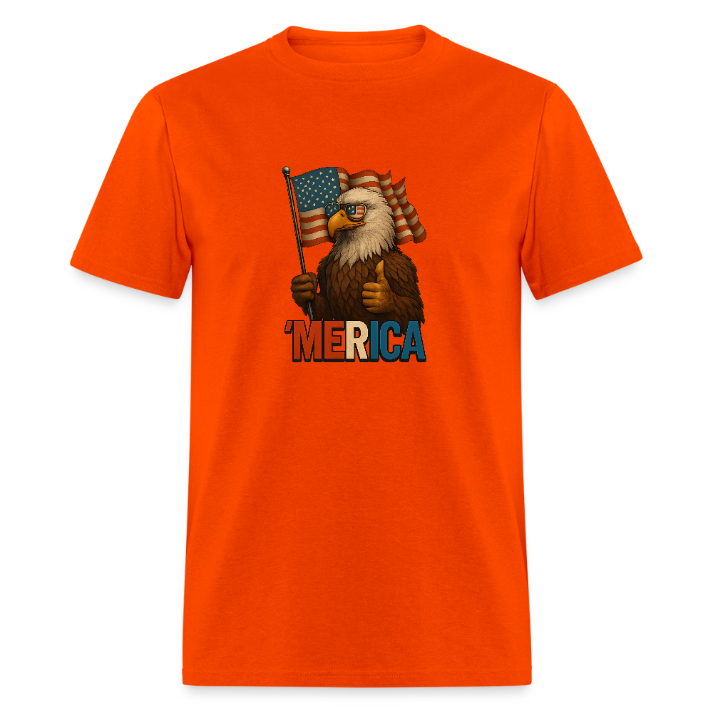 Thumbs Up Merica Eagle 4th of July Funny and Patriotic Unisex Classic T-Shirt - orange