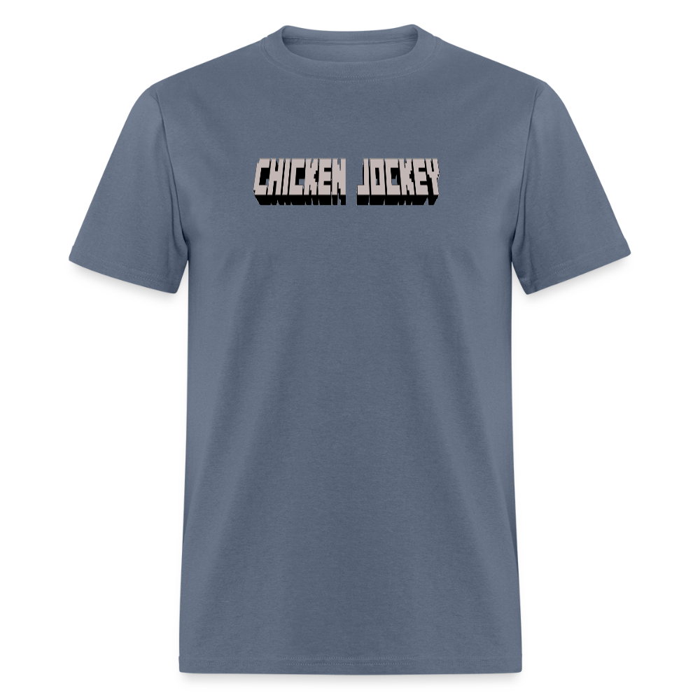 Chicken Jockey Gray Unisex Classic T-Shirt - denim