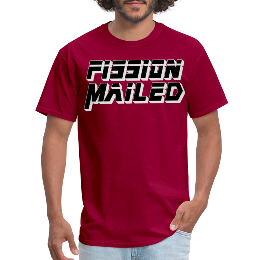 Fission Mailed Black & Gray Shadow Funny Videogame Quote & Meme Unisex Classic T-Shirt - dark red