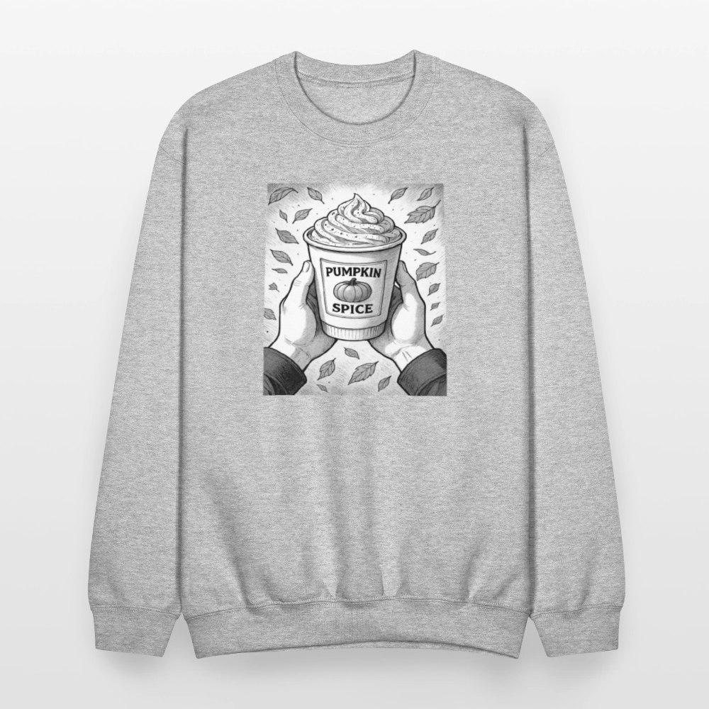 Pumpkin Spice Latte Season Design Crewneck Sweatshirt - heather gray
