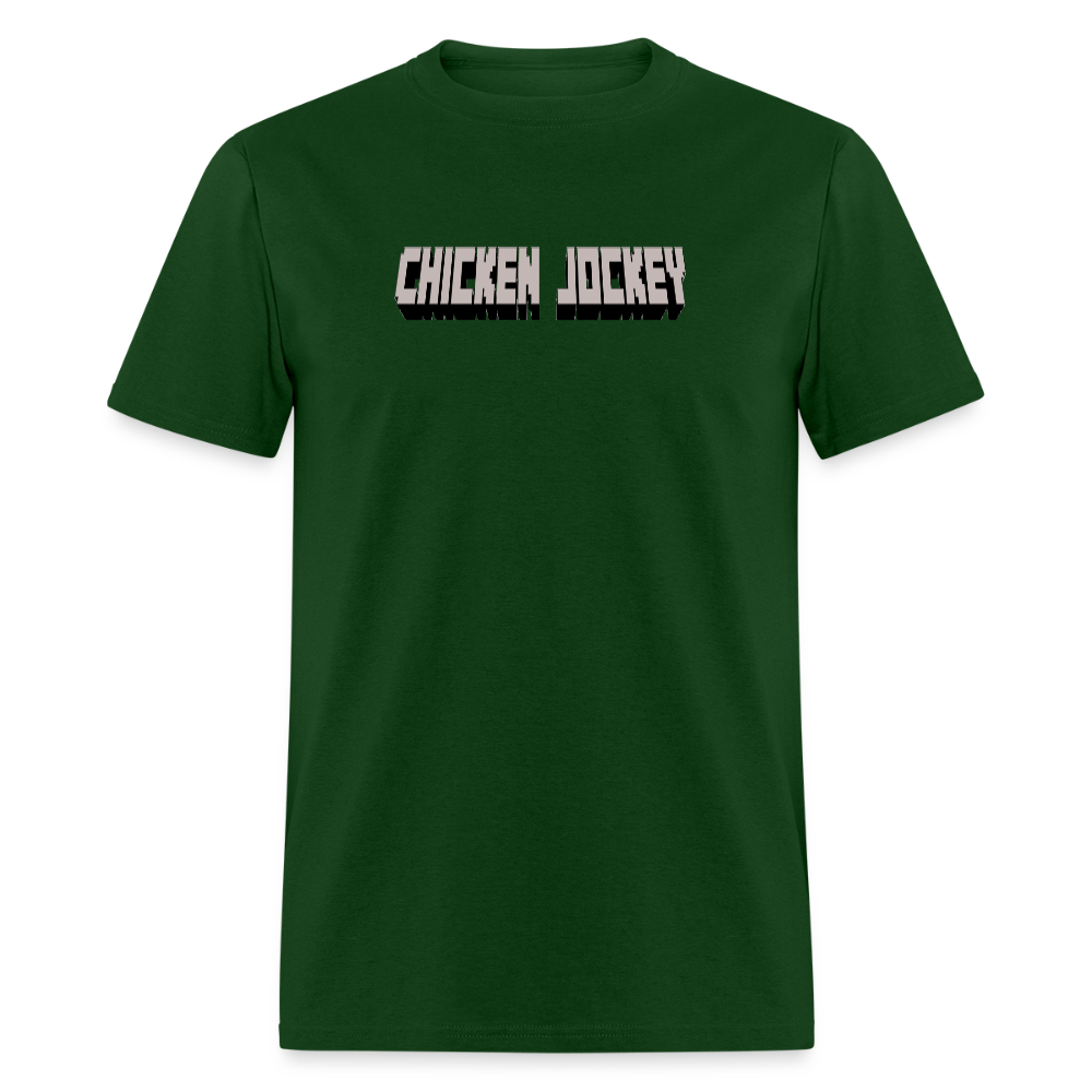 Chicken Jockey Gray Unisex Classic T-Shirt - forest green