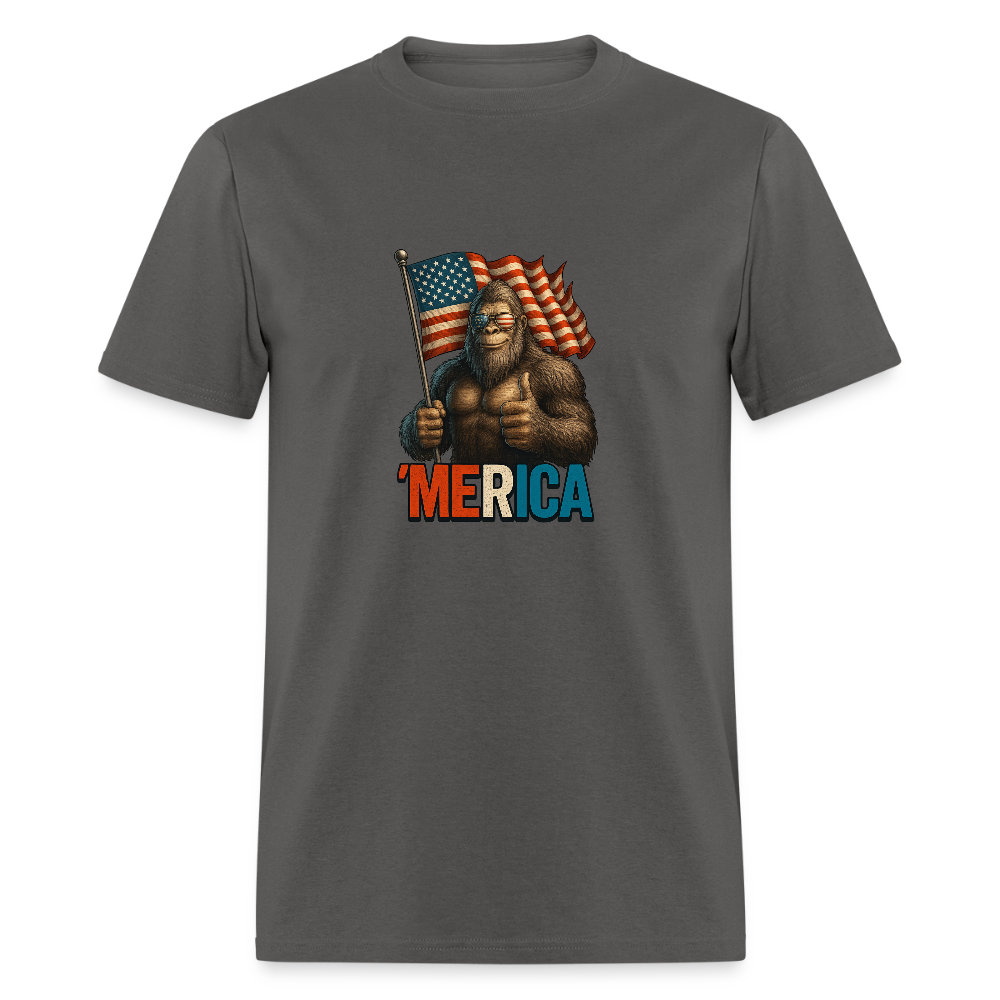 Thumbs Up Merica Big Foot 4th of July Funny and Patriotic Unisex Classic T-Shirt - charcoal
