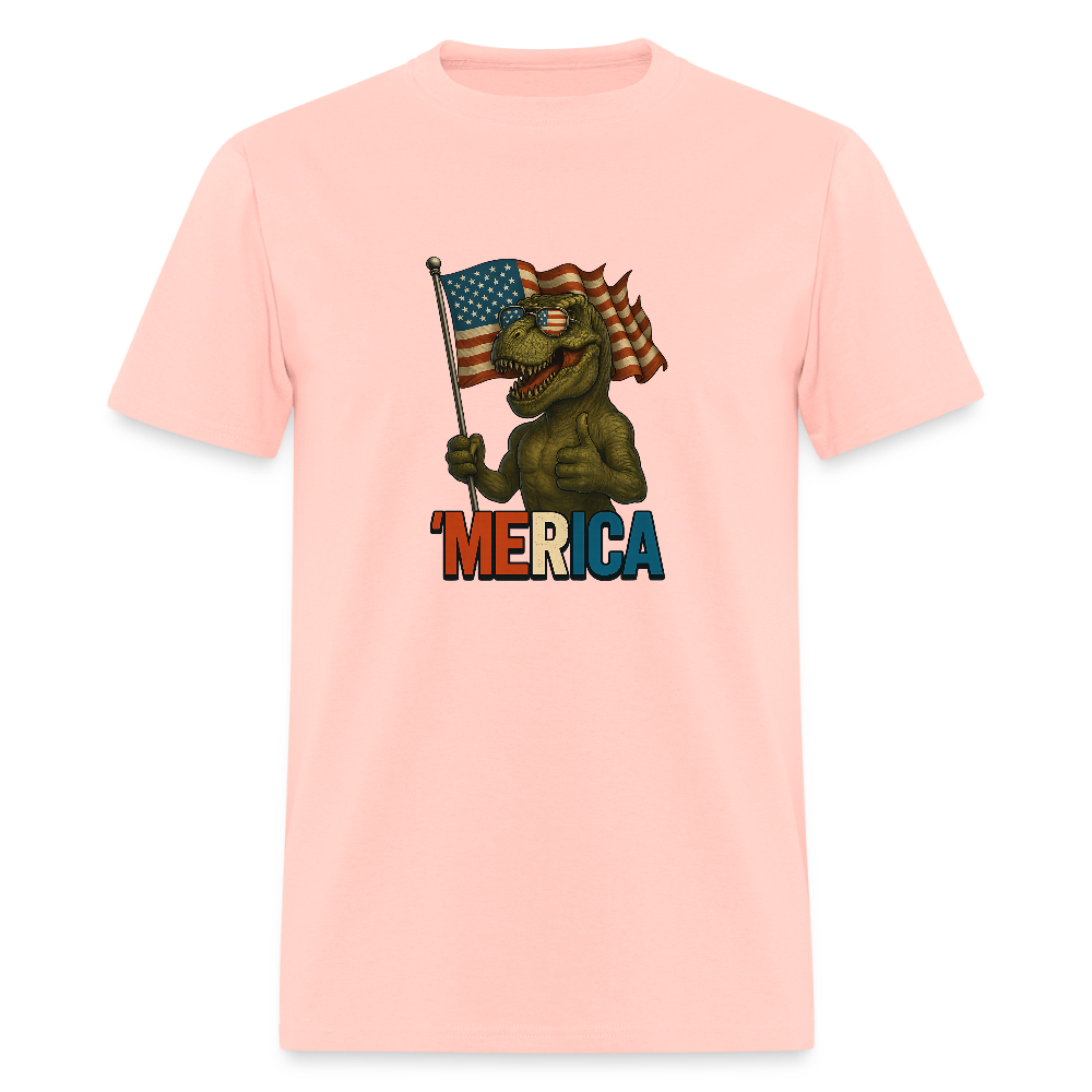 Thumbs Up Merica T Rex 4th of July Funny and Patriotic Unisex Classic T-Shirt - blush pink 