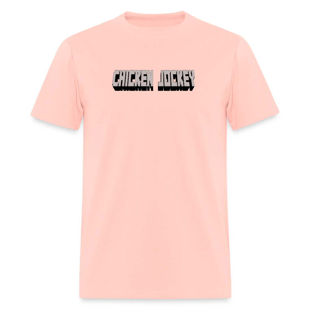 Chicken Jockey Gray Unisex Classic T-Shirt - blush pink 