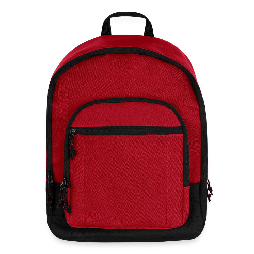 Customizable Basic Backpack ADD YOUR OWN PHOTO, IMAGES, DESIGNS, QUOTES AND MORE - red