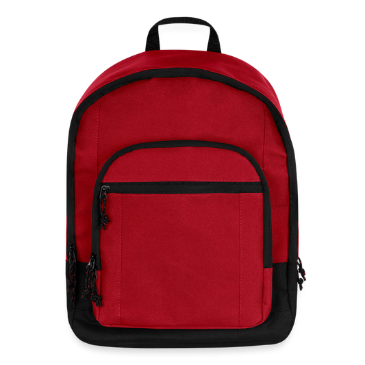 Customizable Basic Backpack ADD YOUR OWN PHOTO, IMAGES, DESIGNS, QUOTES AND MORE - red