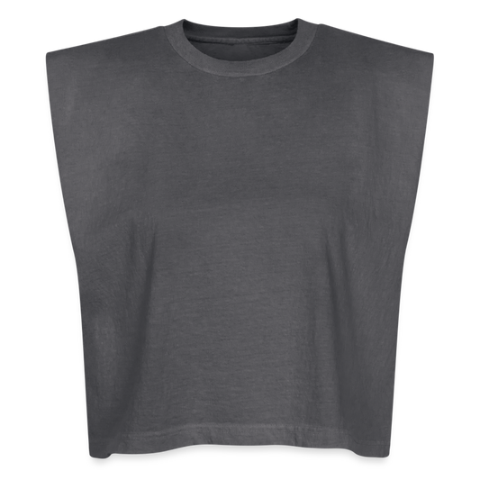 Customizable American Apparel Women's Garment Dyed Muscle Tank ADD YOUR OWN PHOTO, IMAGES, DESIGNS, QUOTES AND MORE - faded black