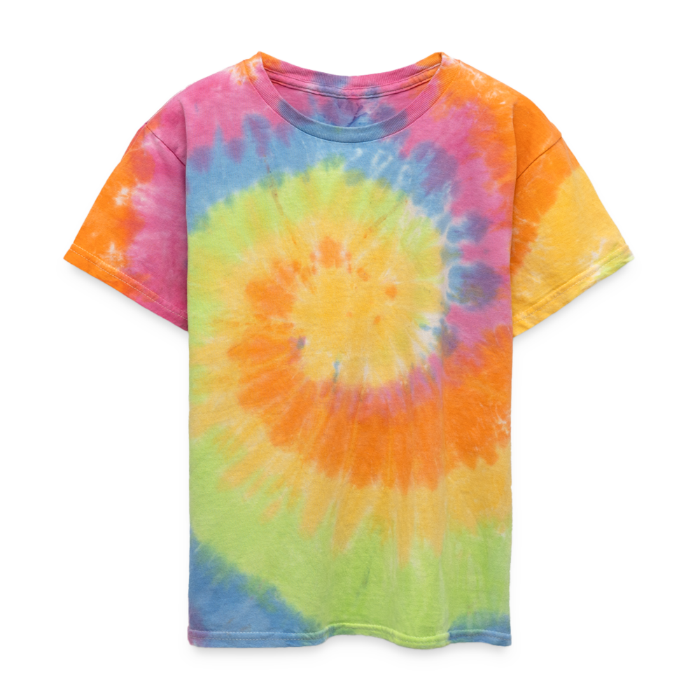 Customizable Kid's Tie Dye T-Shirt ADD YOUR OWN PHOTO, IMAGES, DESIGNS, QUOTES AND MORE - rainbow