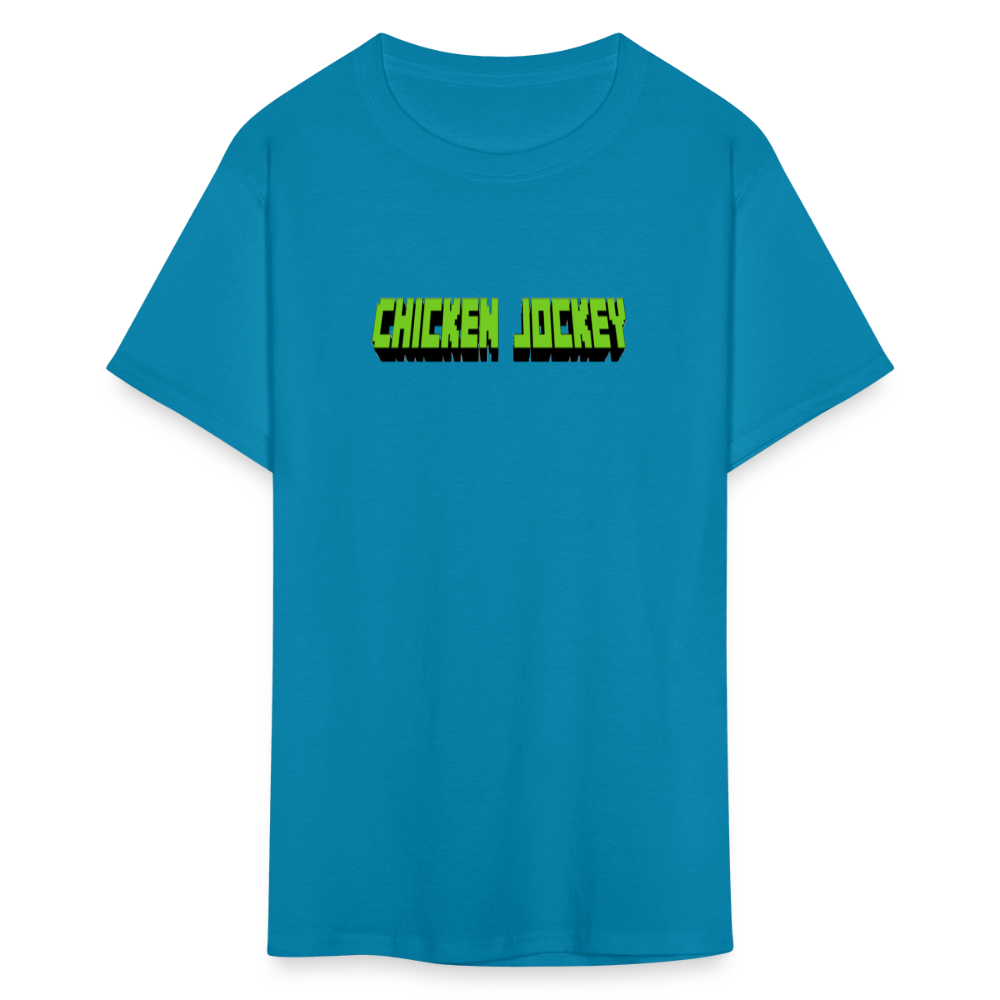 Chicken Jockey Green Unisex Classic T-Shirt - turquoise