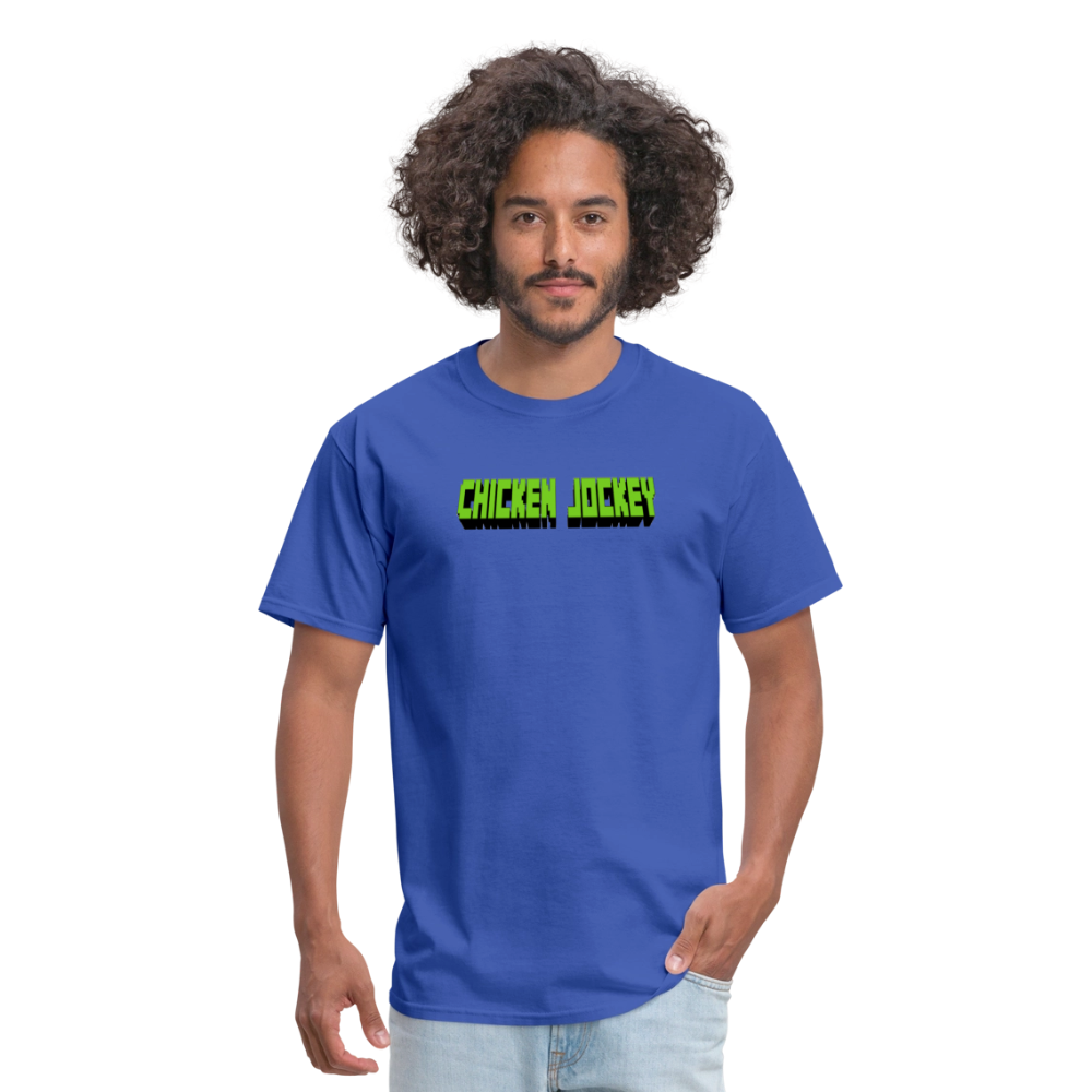 Chicken Jockey Green Unisex Classic T-Shirt - royal blue