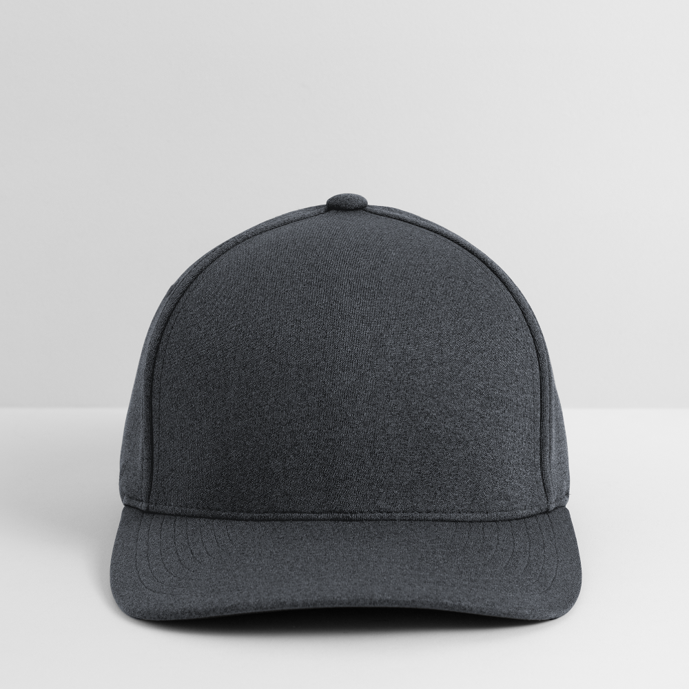 Customizable Flexfit Melange Baseball Cap ADD YOUR OWN PHOTO, IMAGES, DESIGNS, QUOTES AND MORE - dark heather gray