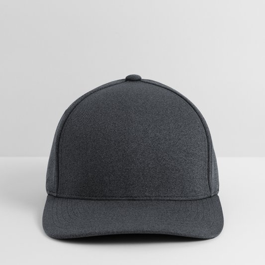 Customizable Flexfit Melange Baseball Cap ADD YOUR OWN PHOTO, IMAGES, DESIGNS, QUOTES AND MORE - dark heather gray