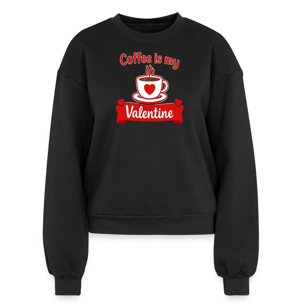 Women's Fleece Crewneck Sweatshirt - black