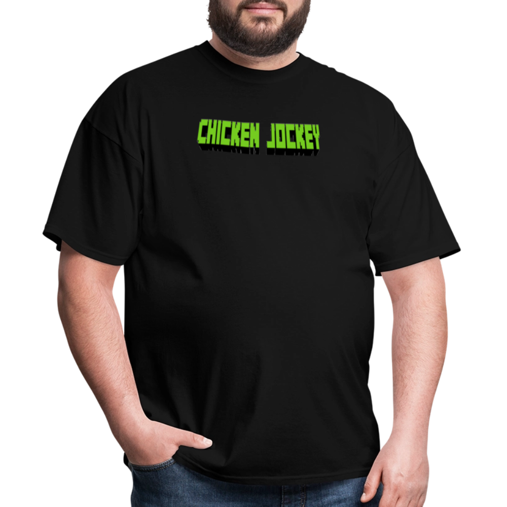 Chicken Jockey Green Unisex Classic T-Shirt - black