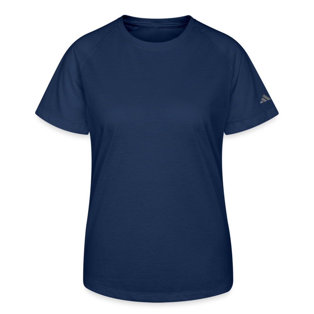 Customizable Adidas Women's Blended T-shirt ADD YOUR OWN PHOTO, IMAGES, DESIGNS, QUOTES AND MORE - navy