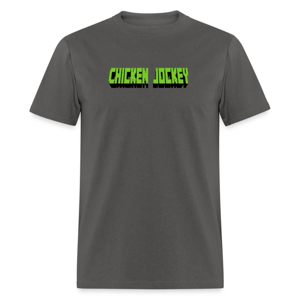 Chicken Jockey Green Unisex Classic T-Shirt - charcoal