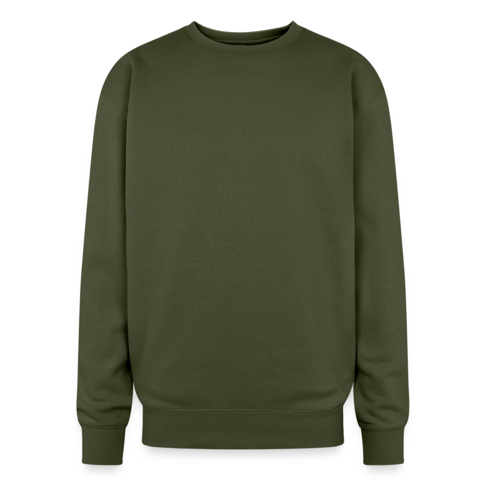 Customizable Oversized Crewneck Sweatshirt ADD YOUR OWN PHOTO, IMAGES, DESIGNS, QUOTES AND MORE - olive green