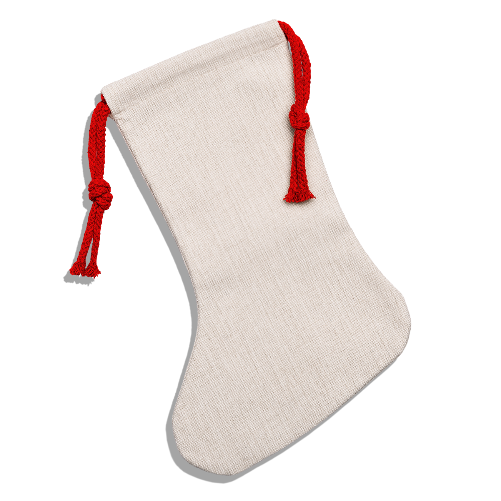 Customizable Natural Holiday Stocking ADD YOUR OWN PHOTO, IMAGES, DESIGNS, QUOTES AND MORE - natural