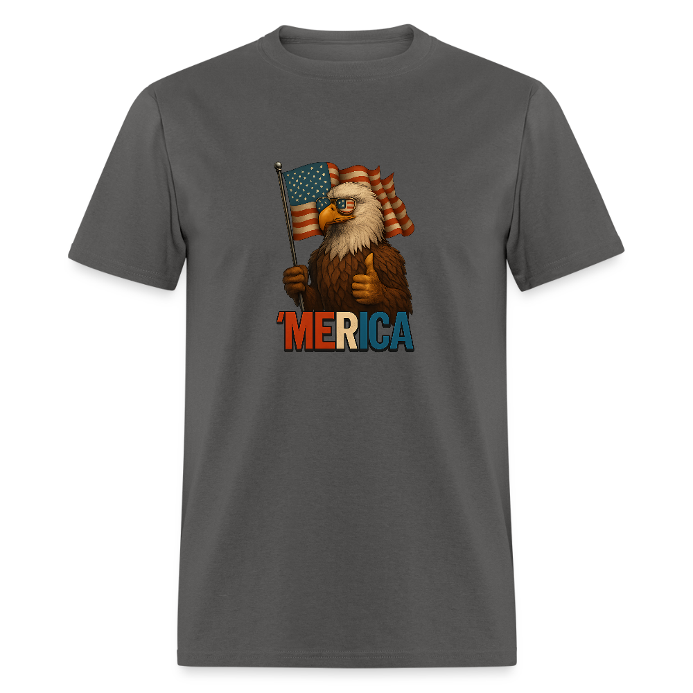 Thumbs Up Merica Eagle 4th of July Funny and Patriotic Unisex Classic T-Shirt - charcoal