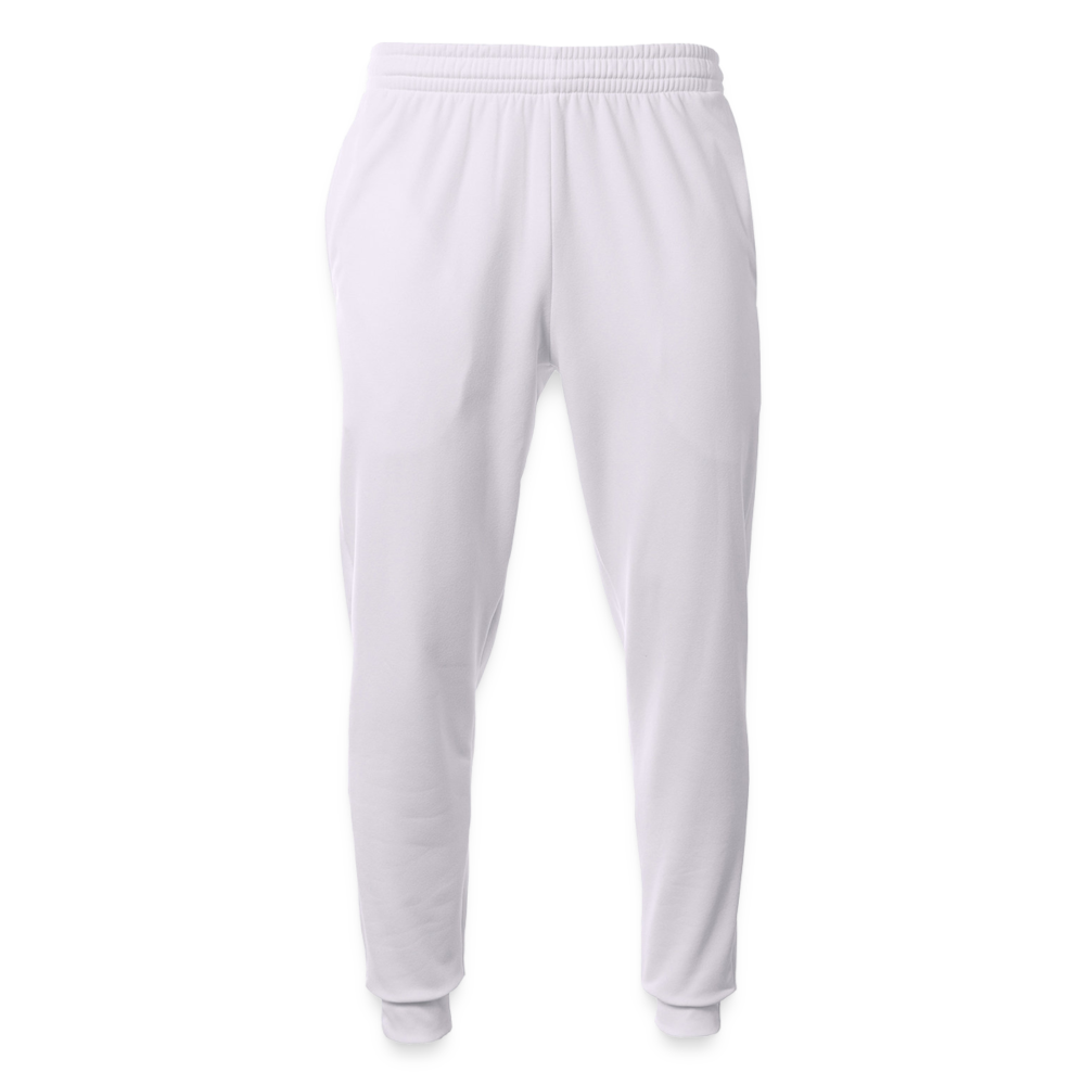 Customizable A4 Men's Sprint Tech Fleece Jogger ADD YOUR OWN PHOTO, IMAGES, DESIGNS, QUOTES AND MORE - white