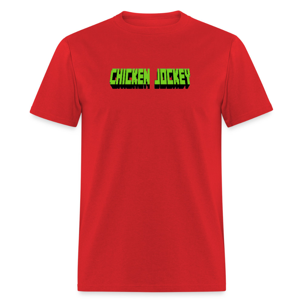 Chicken Jockey Green Unisex Classic T-Shirt - red