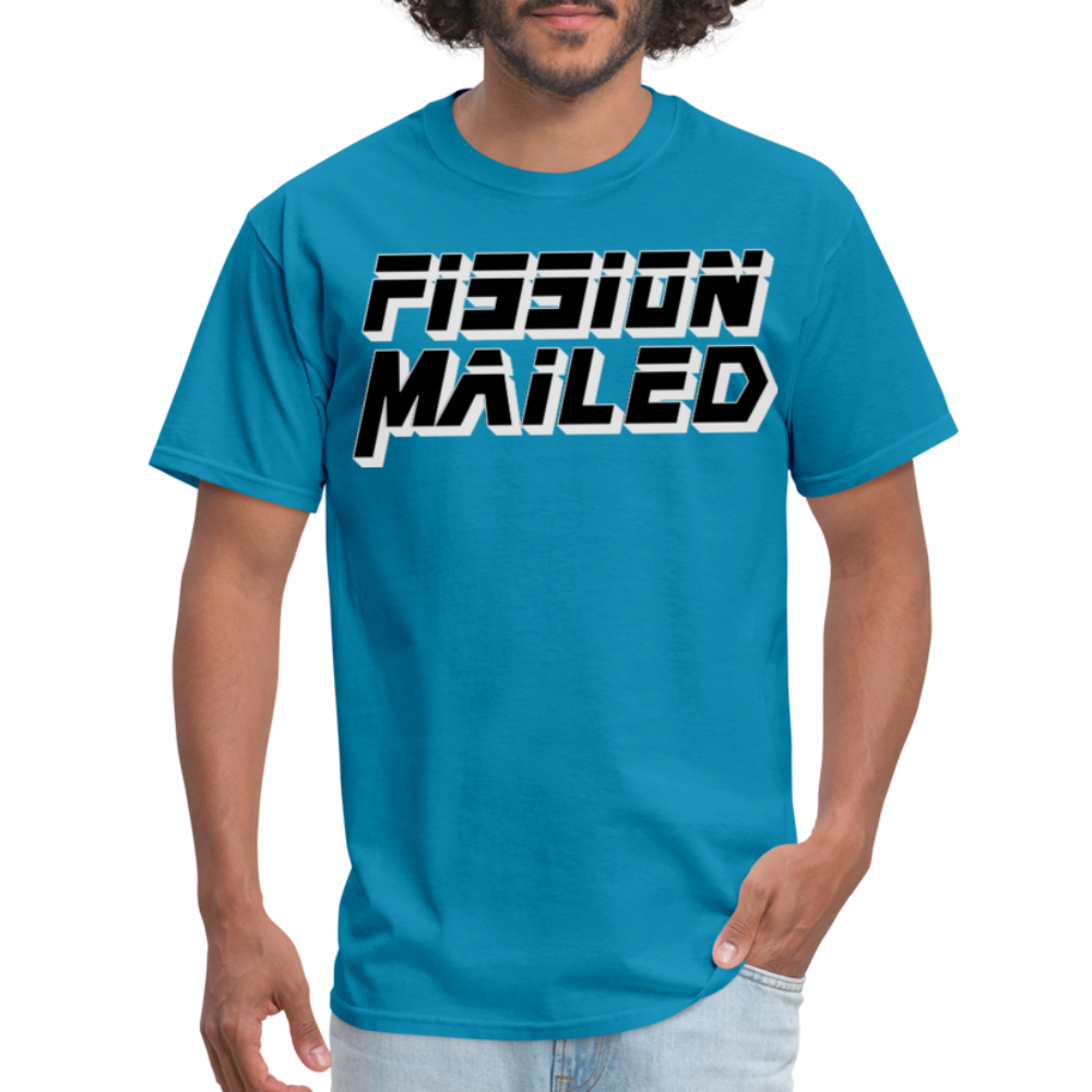 Fission Mailed Black & Gray Shadow Funny Videogame Quote & Meme Unisex Classic T-Shirt - turquoise