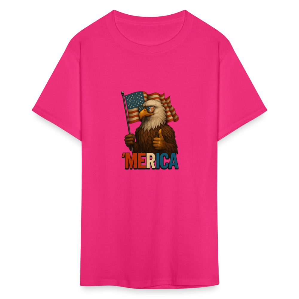 Thumbs Up Merica Eagle 4th of July Funny and Patriotic Unisex Classic T-Shirt - fuchsia
