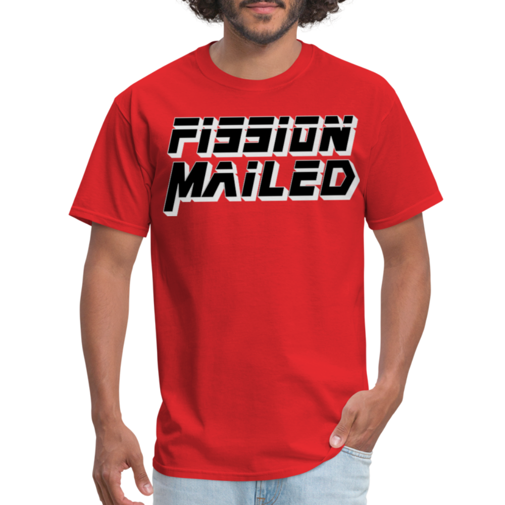 Fission Mailed Black & Gray Shadow Funny Videogame Quote & Meme Unisex Classic T-Shirt - red