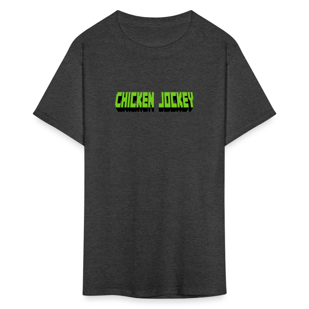 Chicken Jockey Green Unisex Classic T-Shirt - heather black