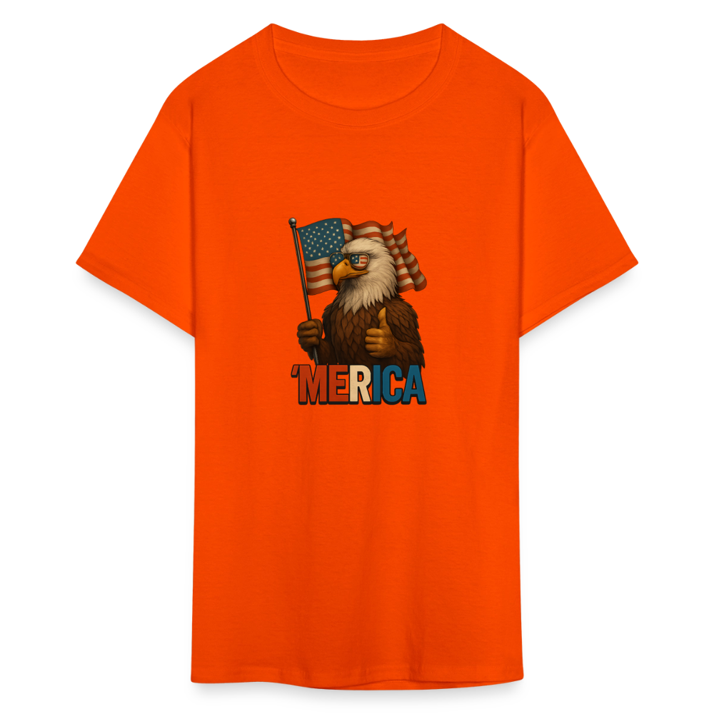 Thumbs Up Merica Eagle 4th of July Funny and Patriotic Unisex Classic T-Shirt - orange