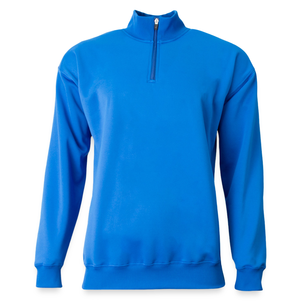 Customizable A4 Adult Sprint Fleece Quarter with Zipper ADD YOUR OWN PHOTO, IMAGES, DESIGNS, QUOTES AND MORE - royal blue