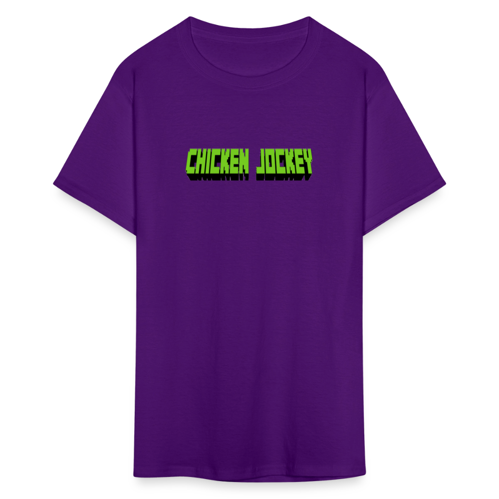Chicken Jockey Green Unisex Classic T-Shirt - purple