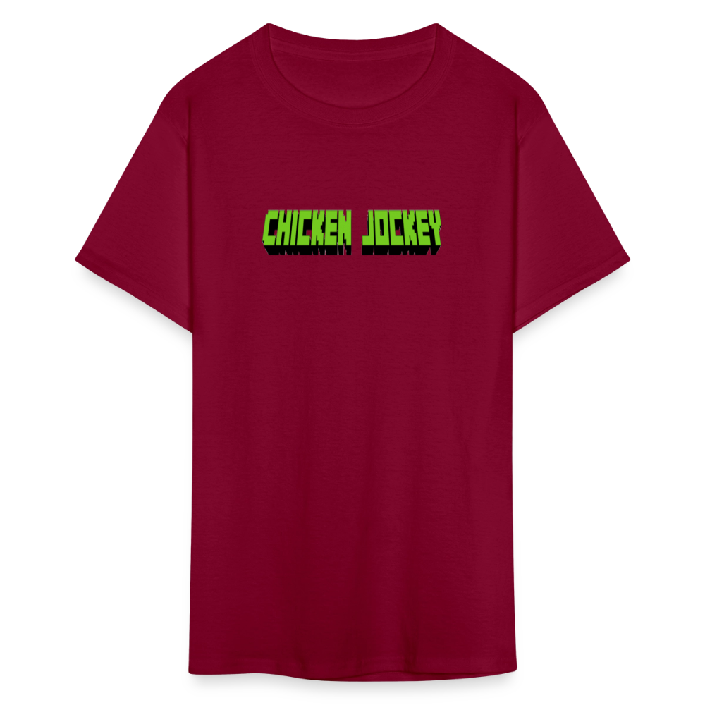 Chicken Jockey Green Unisex Classic T-Shirt - burgundy