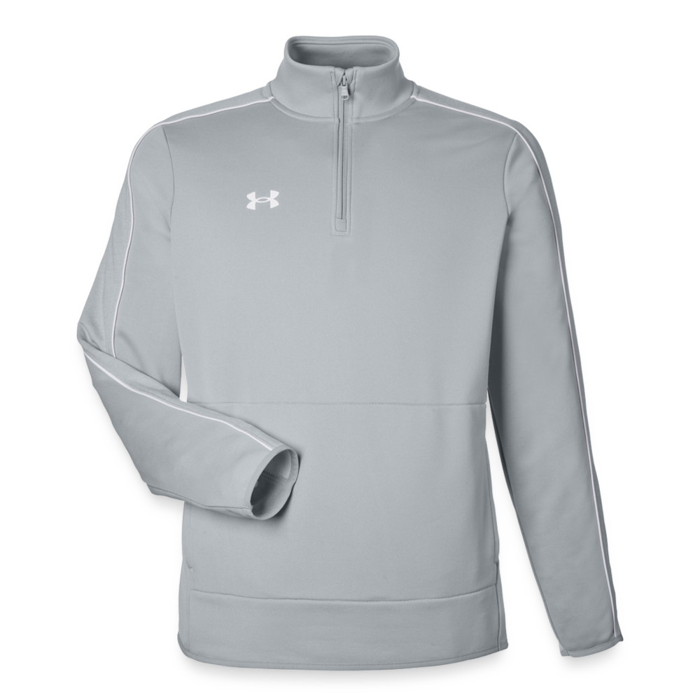 Customizable Under Armour Under Armour Men's Command Quarter Zip 2.0 ADD YOUR OWN PHOTO, IMAGES, DESIGNS, QUOTES AND MORE - light gray