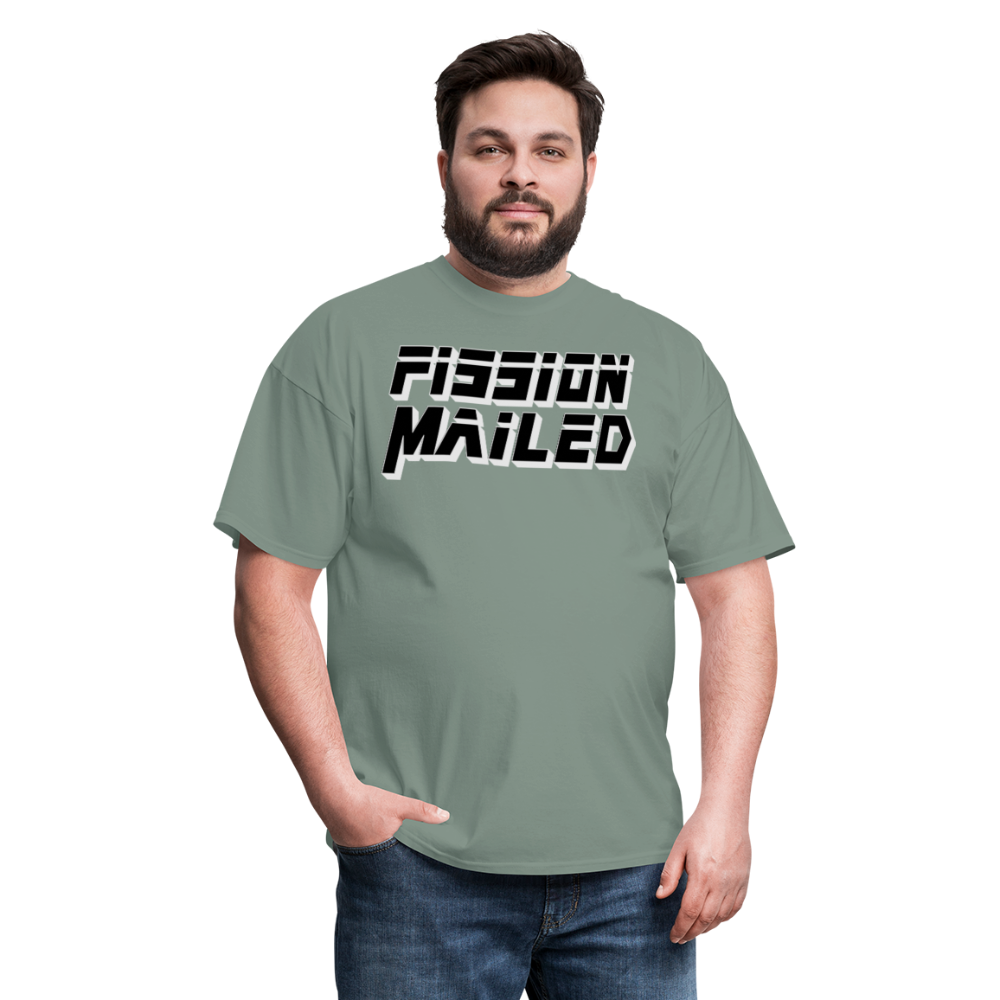 Fission Mailed Black & Gray Shadow Funny Videogame Quote & Meme Unisex Classic T-Shirt - sage