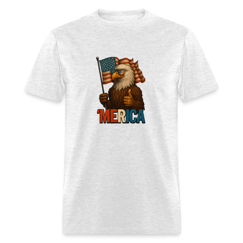 Thumbs Up Merica Eagle 4th of July Funny and Patriotic Unisex Classic T-Shirt - light heather gray