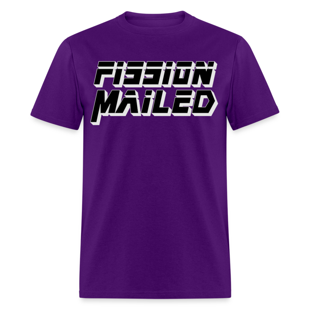 Fission Mailed Black & Gray Shadow Funny Videogame Quote & Meme Unisex Classic T-Shirt - purple