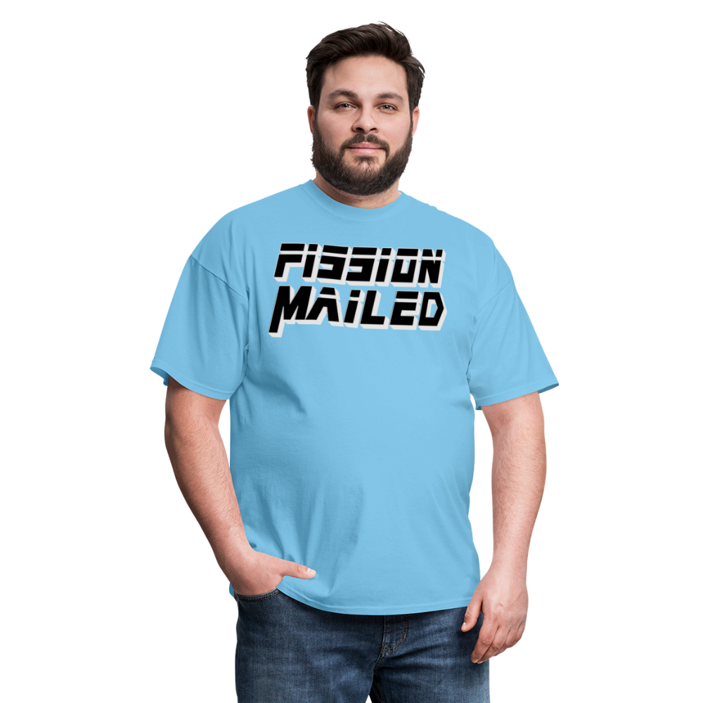 Fission Mailed Black & Gray Shadow Funny Videogame Quote & Meme Unisex Classic T-Shirt - aquatic blue