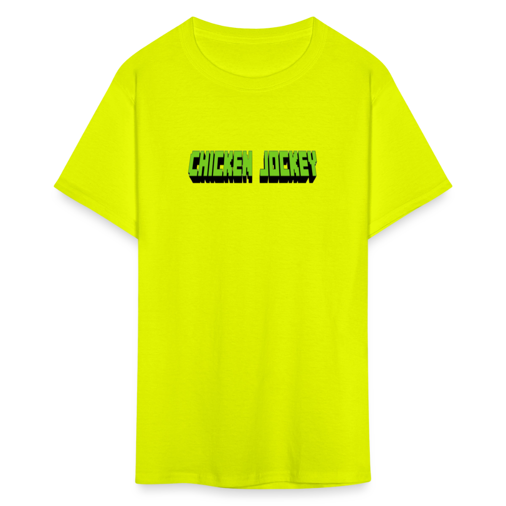 Chicken Jockey Green Unisex Classic T-Shirt - safety green