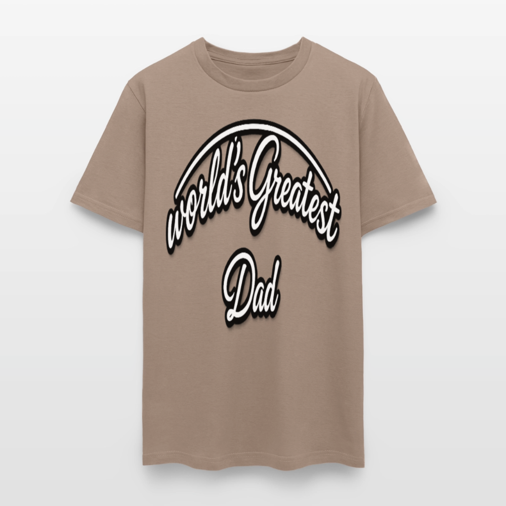 Dad Appreciation T Shirt: Worlds Greatest Dad Script - safari