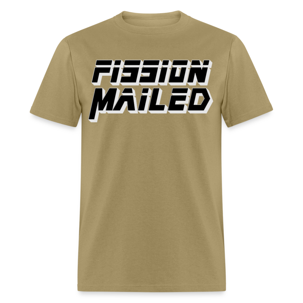 Fission Mailed Black & Gray Shadow Funny Videogame Quote & Meme Unisex Classic T-Shirt - khaki