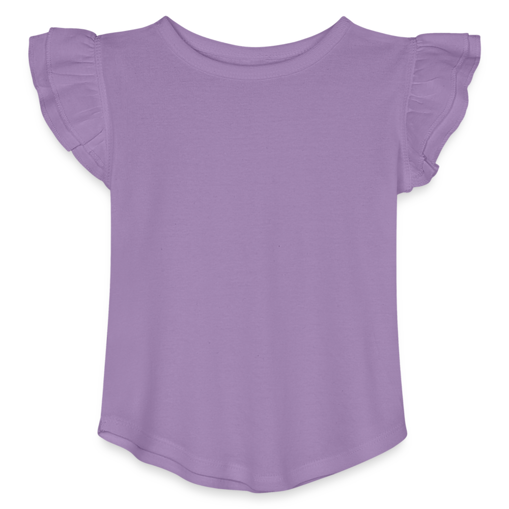 Customizable Toddler Girls Flutter T-shirt ADD YOUR OWN PHOTO, IMAGES, DESIGNS, QUOTES AND MORE - lavender