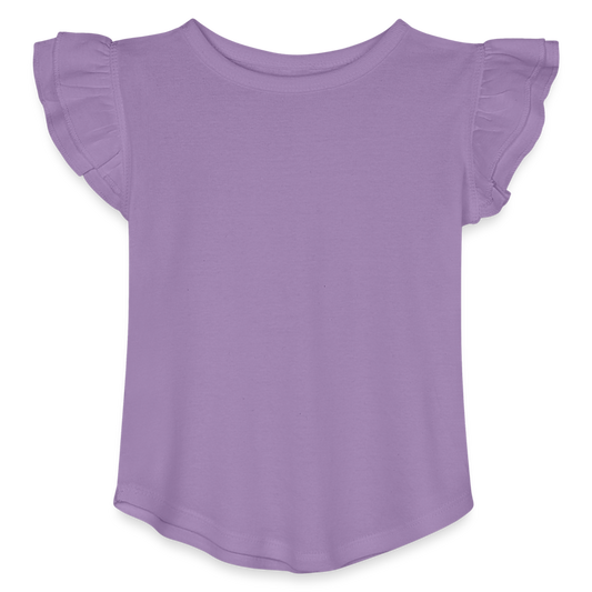 Customizable Toddler Girls Flutter T-shirt ADD YOUR OWN PHOTO, IMAGES, DESIGNS, QUOTES AND MORE - lavender