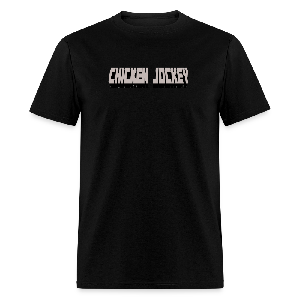 Chicken Jockey Gray Unisex Classic T-Shirt - black