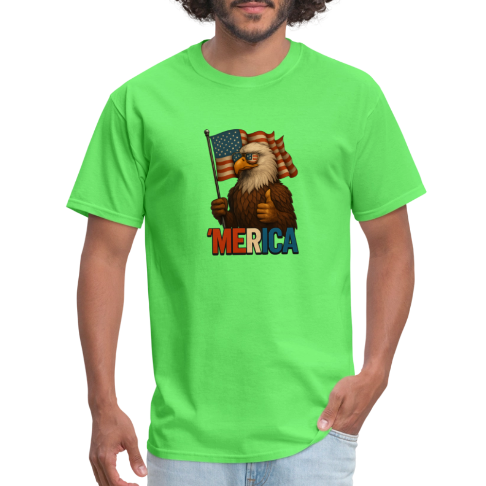 Thumbs Up Merica Eagle 4th of July Funny and Patriotic Unisex Classic T-Shirt - kiwi