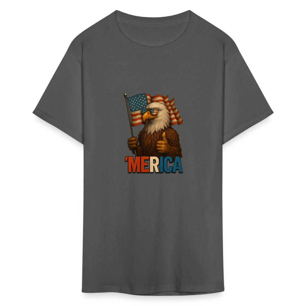 Thumbs Up Merica Eagle 4th of July Funny and Patriotic Unisex Classic T-Shirt - charcoal