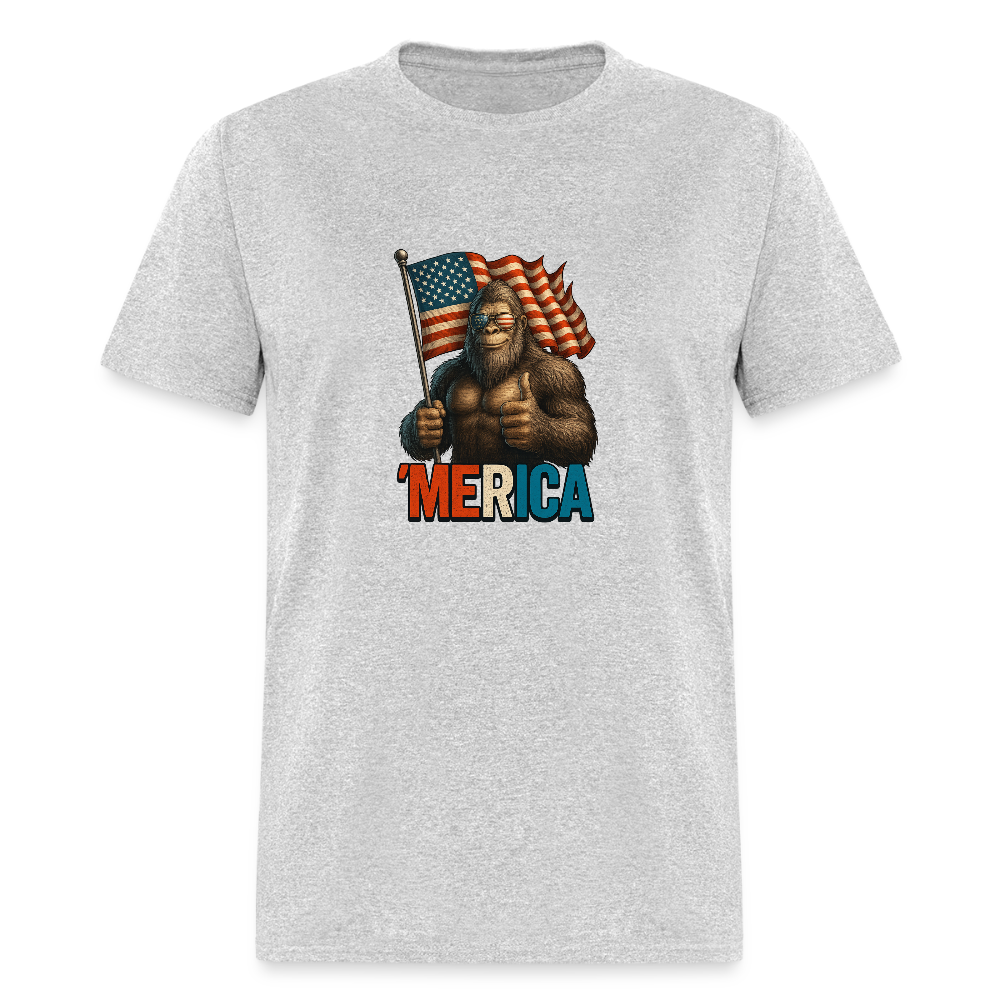 Thumbs Up Merica Big Foot 4th of July Funny and Patriotic Unisex Classic T-Shirt - heather gray