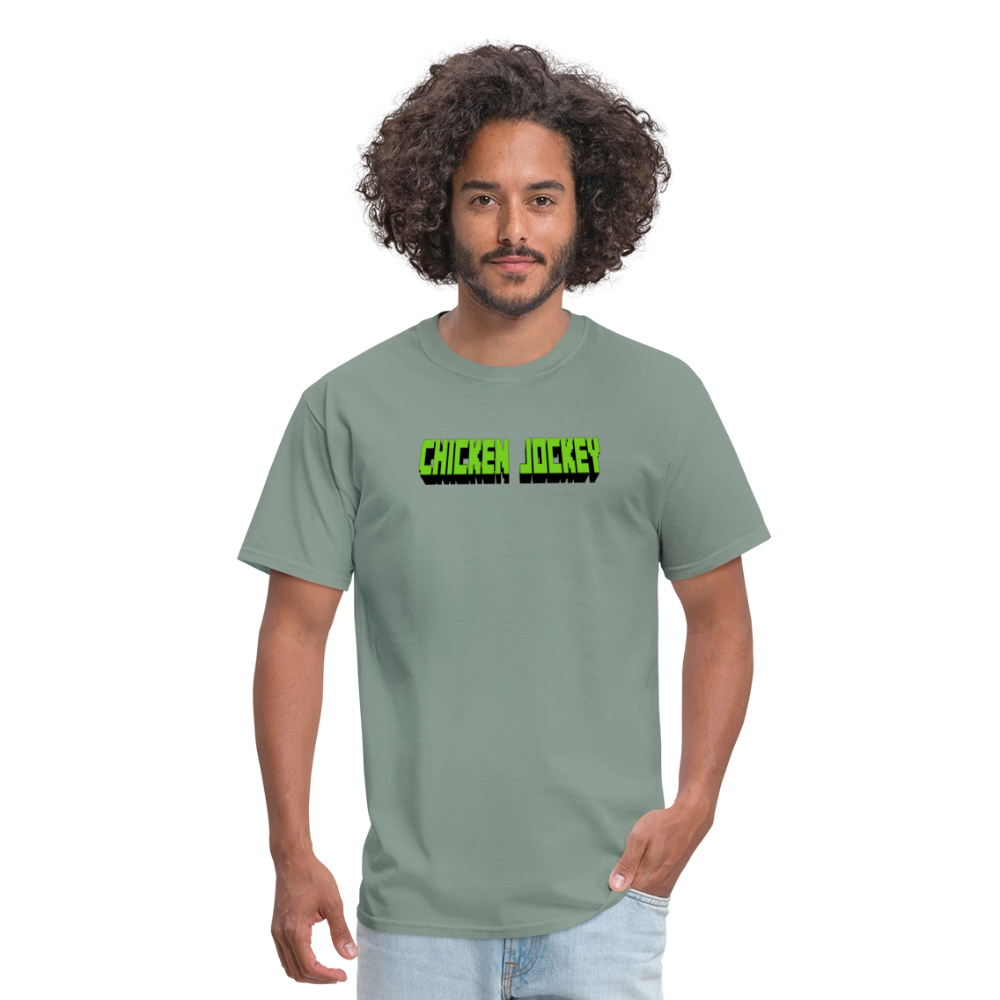 Chicken Jockey Green Unisex Classic T-Shirt - sage