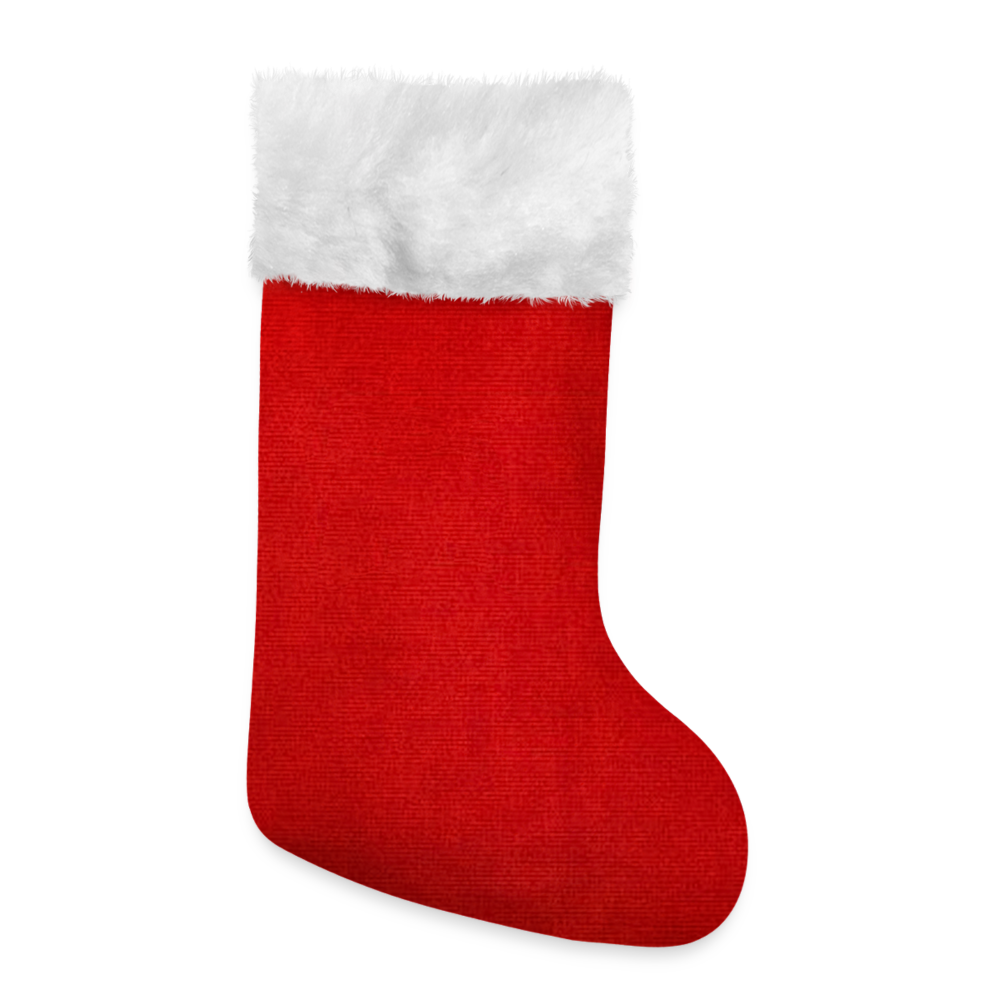 Customizable Christmas Stocking ADD YOUR OWN PHOTO, IMAGES, DESIGNS, QUOTES AND MORE - red/white