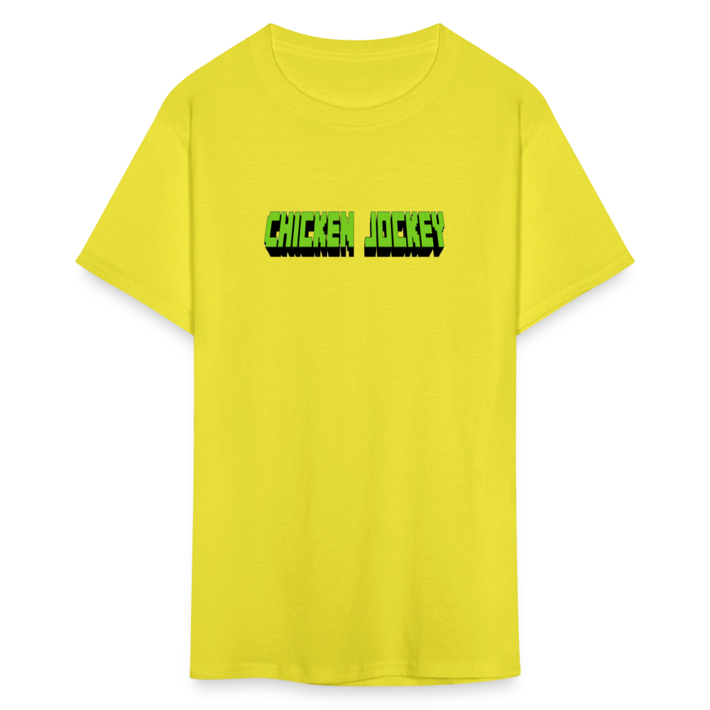 Chicken Jockey Green Unisex Classic T-Shirt - yellow